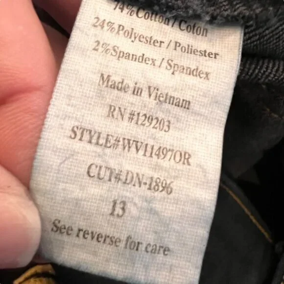 CELLO Women's Stretch Jeggings Skinny Jeans Size 13 Dark Wash Mid Rise Casual‎ - Picture 7 of 13